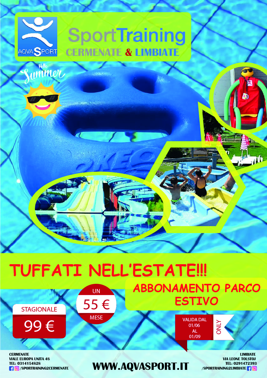 TUFFATI NELL'ESTATE CON LA NOSTRA PROMOZIONE PARCO ESTIVO